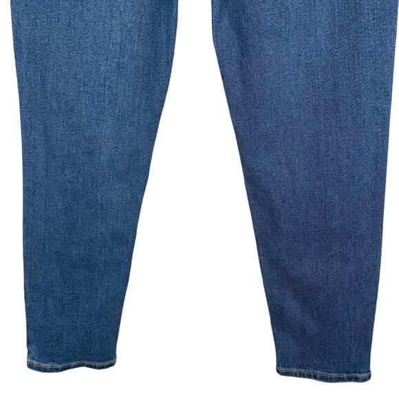 Levis Mini Mom Jeans Distressed Stretchy Adjustable Waist Girls Size 12 Reg - Picture 8 of 8